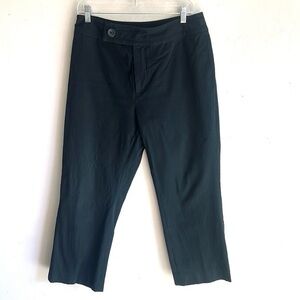 Banana Republic Camden Cropped Stretch Black Pants Size 12